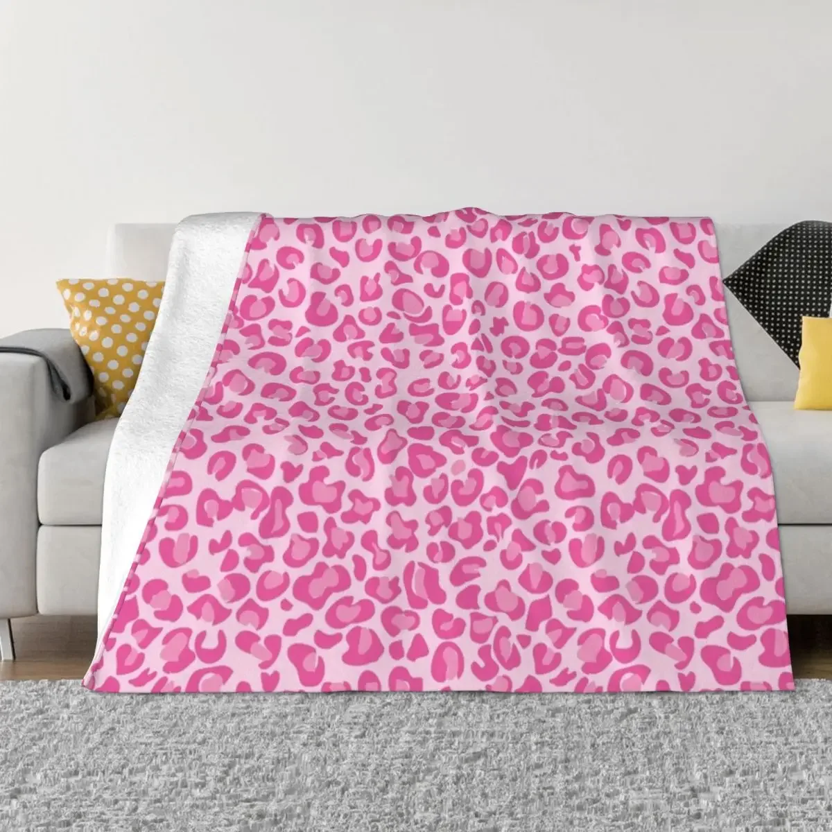 

Pink Leopard Print Throw Blanket Blankets For Sofas Blankets For Bed Bed Fashionable Hair Blankets