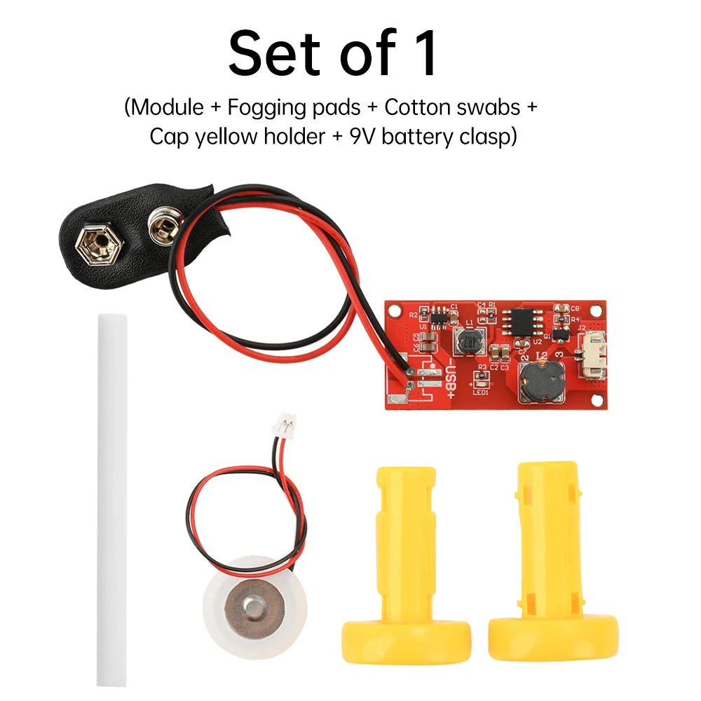 Compact Ultrasonic Fogger DIY Kit with Battery Support