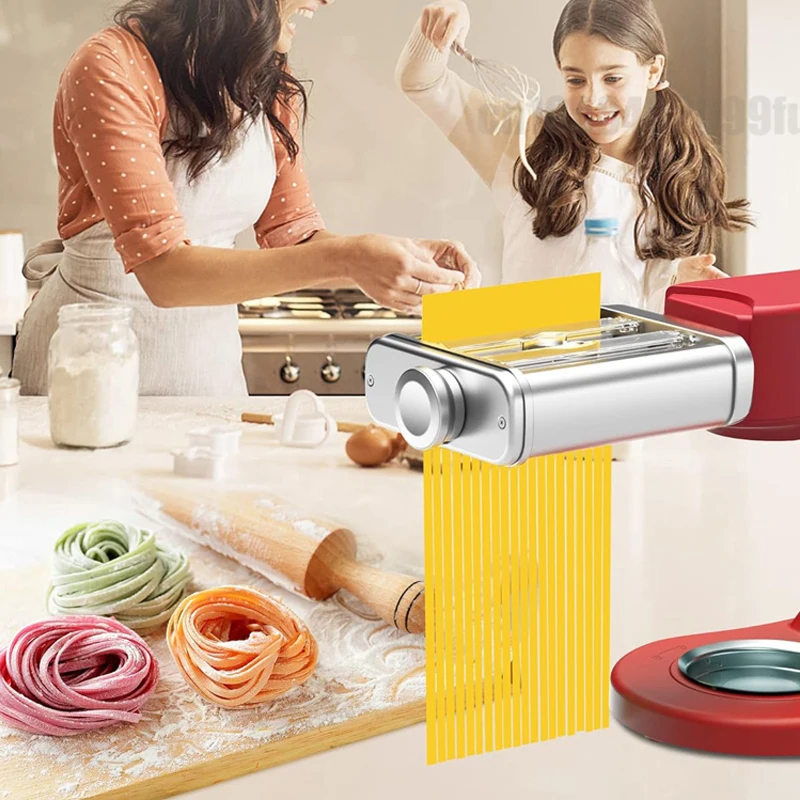 Pasta Maker Attachment 3 in 1 Set for KitchenAid Stand Mixers Pasta Sheet Roller Spaghetti Cutter Fettuccine Ravioli Kitchen Aid
