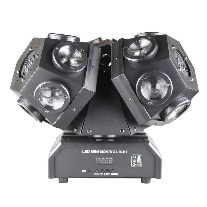 In stock LED 3 heads rgb 18*10W laser rotating head led disco lights for bar  stage lighting luz de cabeza movible  