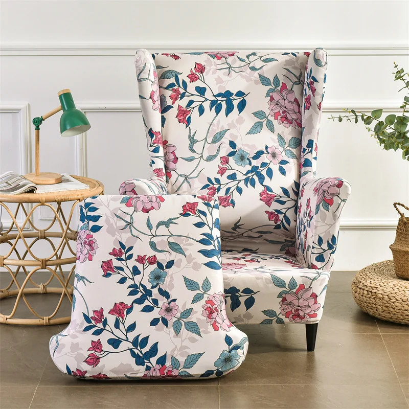 Bohemia Style Wing Chair Cover 58 Chair And Sofa Covers