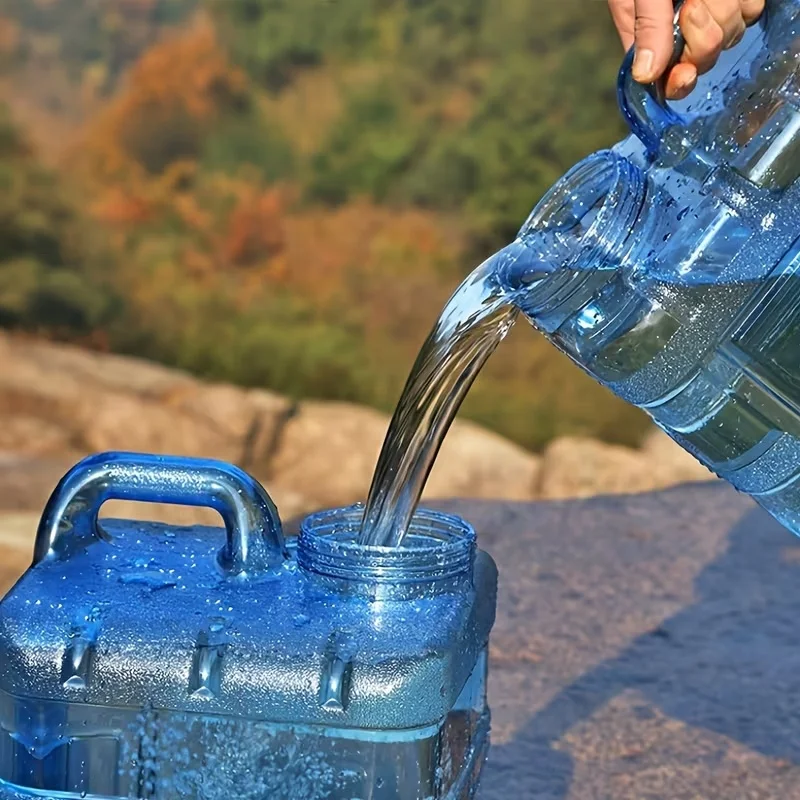 Camping Supplies Food Grade Storage Tank Bucket Faucet Outdoor Camping Fresh Water Container With Lid Lightweight_voghion.com