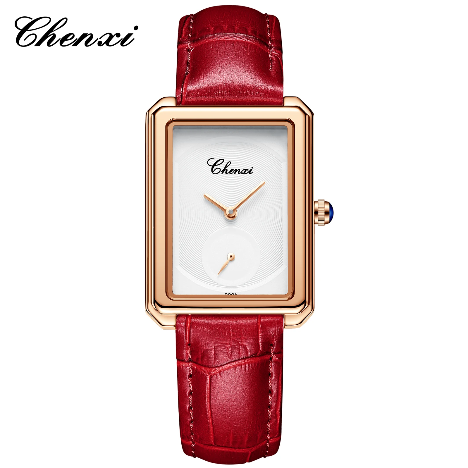 

CHENXI 090 Women's Quartz Watches Luxury Fashion Ladies Watch Waterproof Simple Creative Leather Wristwatch for Girlfriend Gift