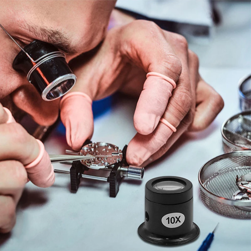 1pcs New 5/10/15/20X Magnifying Glass For Watch Jewelry Appraisal Repair Tool Magnifying Tools Watchmaker Service Tools