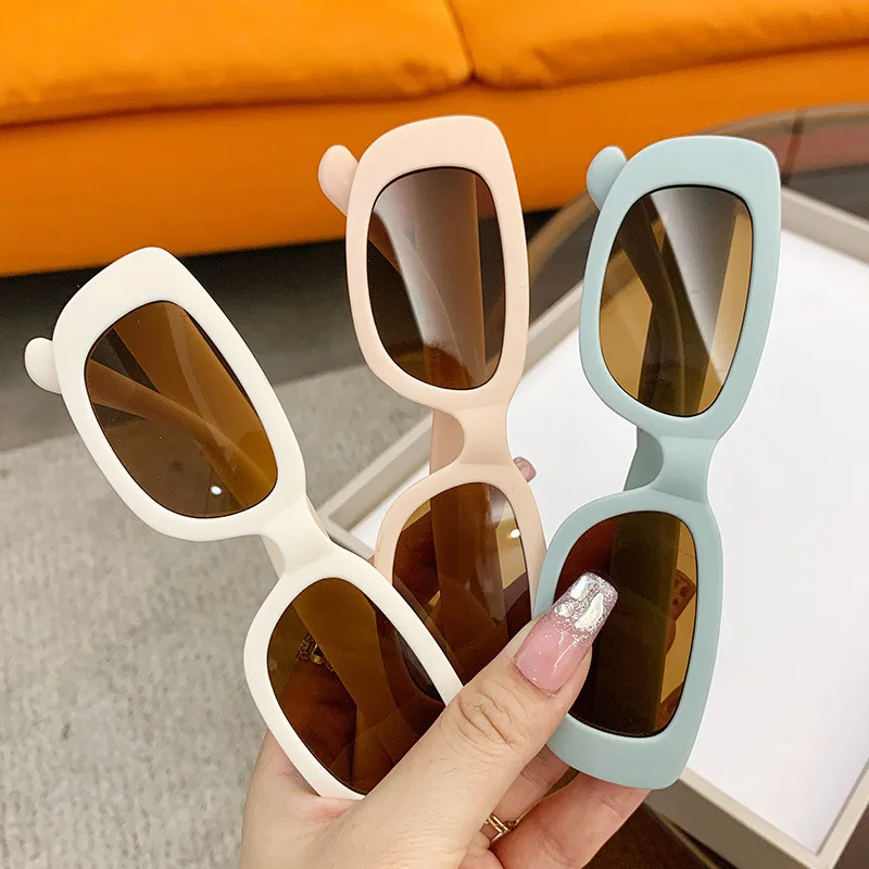Square Frame Children Sun Kids Sunshade Boys Girls Eye Protection Sun Glasses Ultraviolet Protection Dress Up_voghion.com