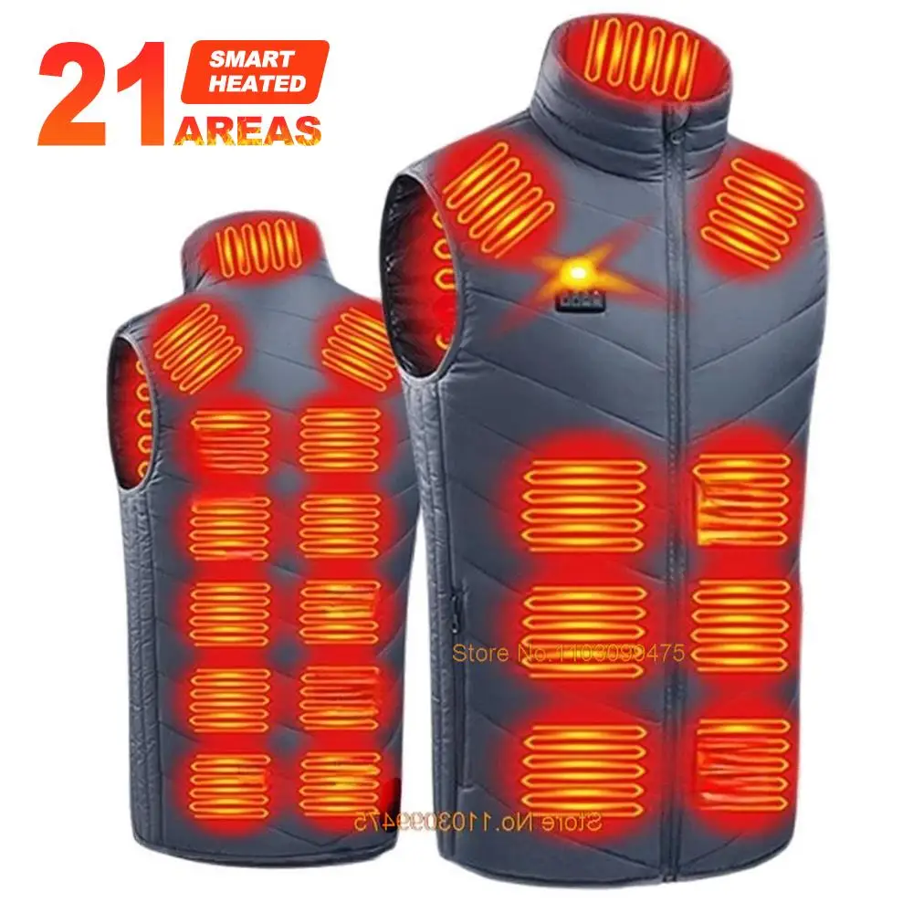 

Heat Vest Men Women Self Heated Jacket 2-28 Areas Thermal Heated Coats Climbing Accessories Fishing Vests Skiing Jackets Winter