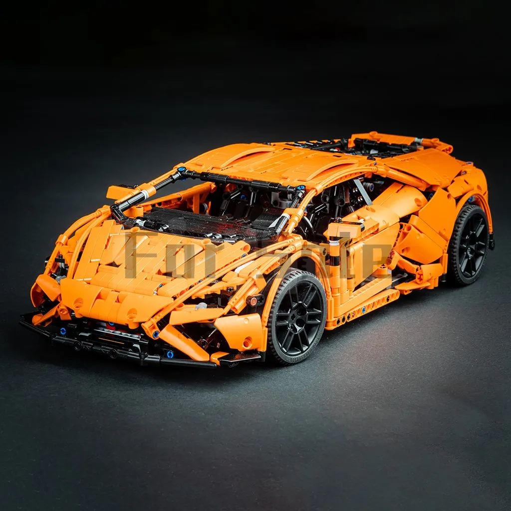 

MOC-44637 RC huracfan Evo RWD от известка Lambos, строительный блок, спортивная машина, технология сборки, электрические игрушки, подарок