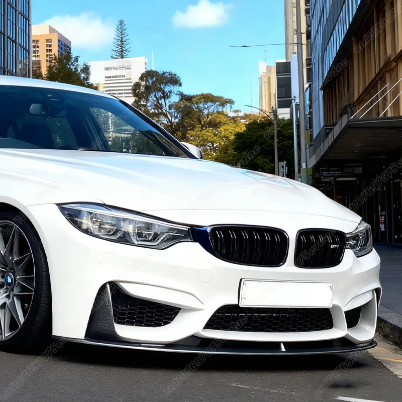 BMW 3 시리즈 F30 2012 2013 2014 2015 2016 2017 2018 M3 M4 스타일 자동차 프론트 범퍼 립 스포일러 스플리터 바디 개조 키트