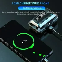 Wireless Earphones LED Dislpaly Binaural TWS Wireless Bluetooth Headset Noise Reduction Bluetooth Headphones - Image 3