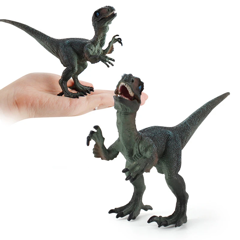 Dinosaur Toy Model Lifelike Dilophosaurus Velociraptor Dinosaurs Figure Action Figures Jurassic World Dino Toy for Children Gift