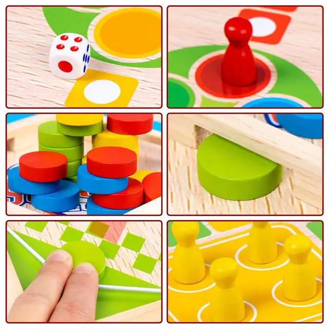 Board Game Ludo Column Wooden Child Toy Playful Lucky 1 - 4 Players Ready  Delivery Brazil - Intellectual Problem Solving / Clearance Toys - AliExpress