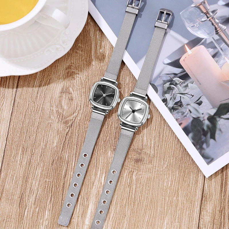 Ladies watch ins style fashion compact temperament mesh belt ladies quartz watch