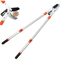 Extendable Anvil Loppers Tree Trimmer With Compound Action,Chops Thick Branches Ease,28-40'' Telescopic Heavy Duty Branch Cutter 1