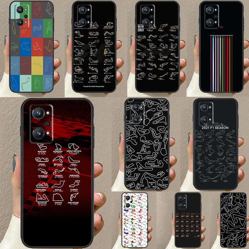 Tory Wyścigowe F1 Dla Realme C30 C31 C33 C35 C55 C21Y Gt Neo 5 3T 2T Oneplus 11 10 9 Pro Nord 3 2 Lite Etui