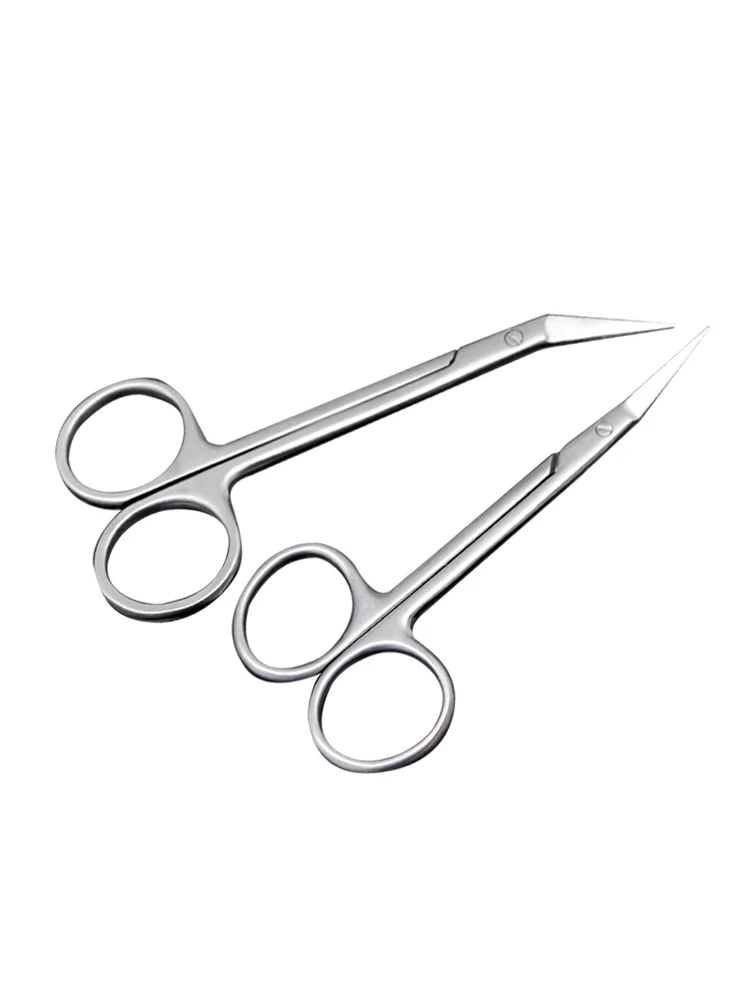 Stainless steel nose septum bird's beak scissors frog's beak scissors with teeth