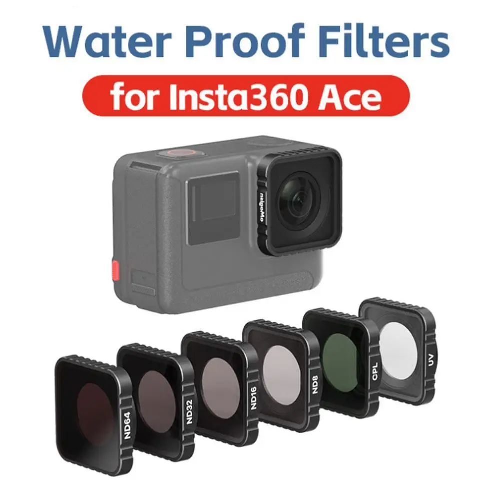 

Фильтр для объектива Insta360 ACE UV CPL ND8/16/32/64 макро ночной поляризатор Объективы для камеры Ace/Ace Pro Фильтры Аксессуары