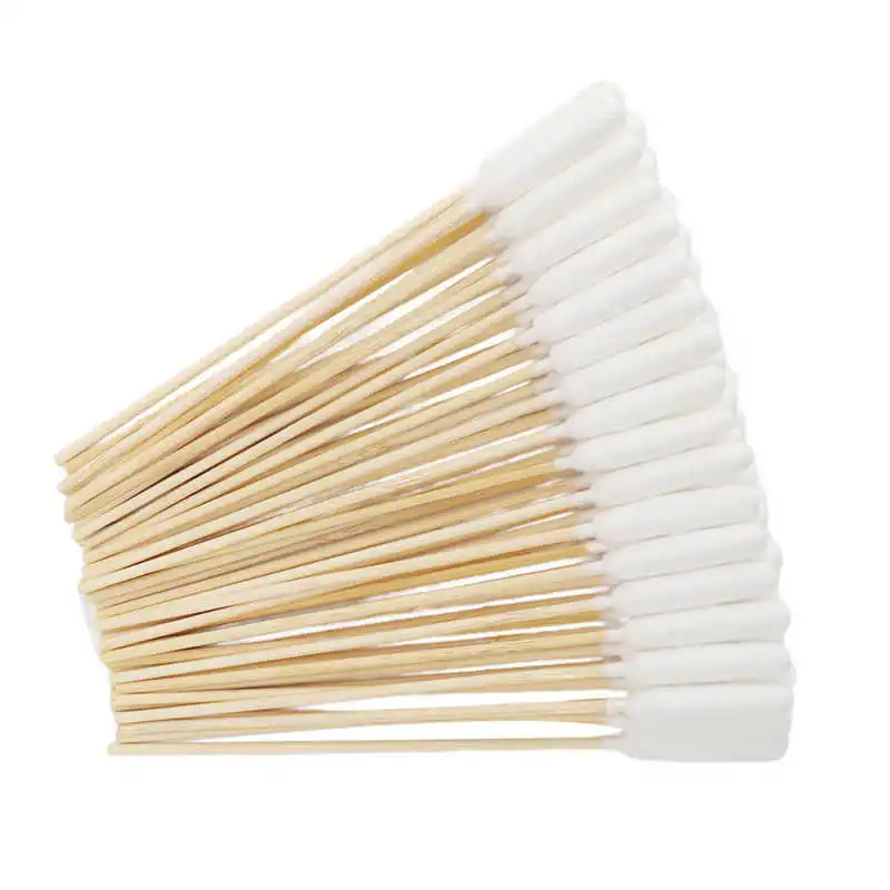 100Pcs Dog Cat Cotton Buds Professional Dirt Removal Bamboo Stick Cotton Swabs for Cleaning Dogs Ears