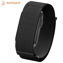 Enhanced Sports Nylon Loop Strap for Fitness Tracker Bracelet - Unisex (A - Black)