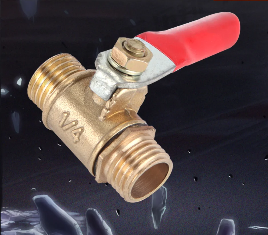 

Латунный Мини-запорный шаровой клапан 1/8 дюйма 1/4 дюйма 3/8 дюйма 1/2 дюйма штекер-штекер BSP резьбовой фитинг для контроля потока воздуха воды и масла Сантехнический фитинг