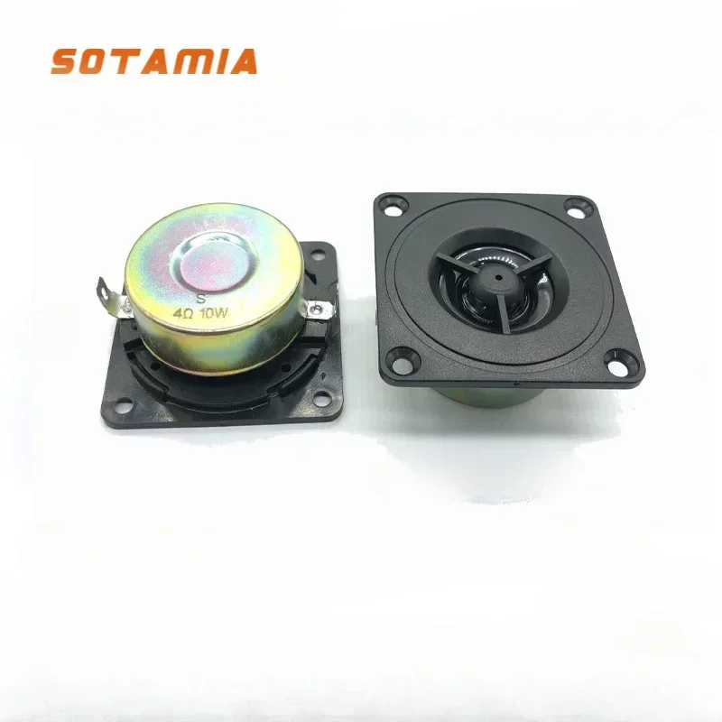 

SOTAMIA 2Pcs 2 Inch 52MM Audio Tweeter 4 Ohm 10W Anti-magnetic Treble Speaker High Frequency Home Loudspeaker DIY