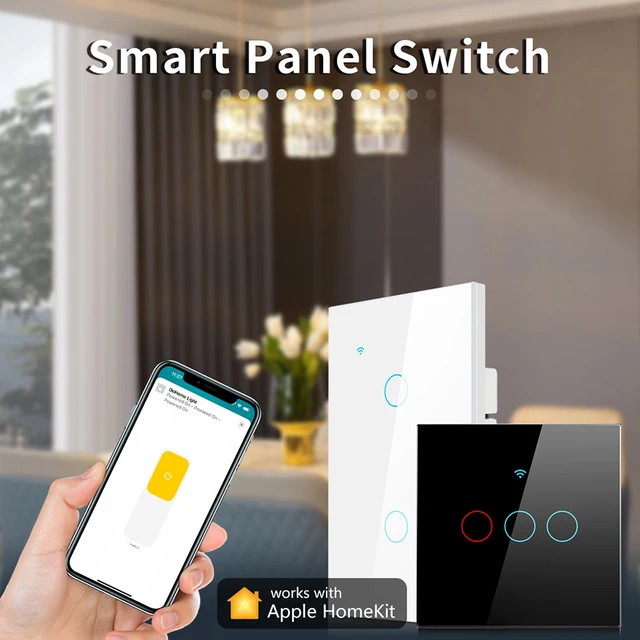 Cheap Apple Home Kit App Wireless WIFI light Switch Siri Voice Remote  Control Smart House Touch Sensor Switch Work With Apple Homekit EU Standard