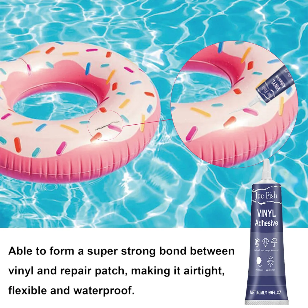 1-5pcs Pool Liner Patch Repair Kit Inflatable Patch Repair Kit Heavy Duty Inflatable Repair Kit for Air Mattress Bounce House 4