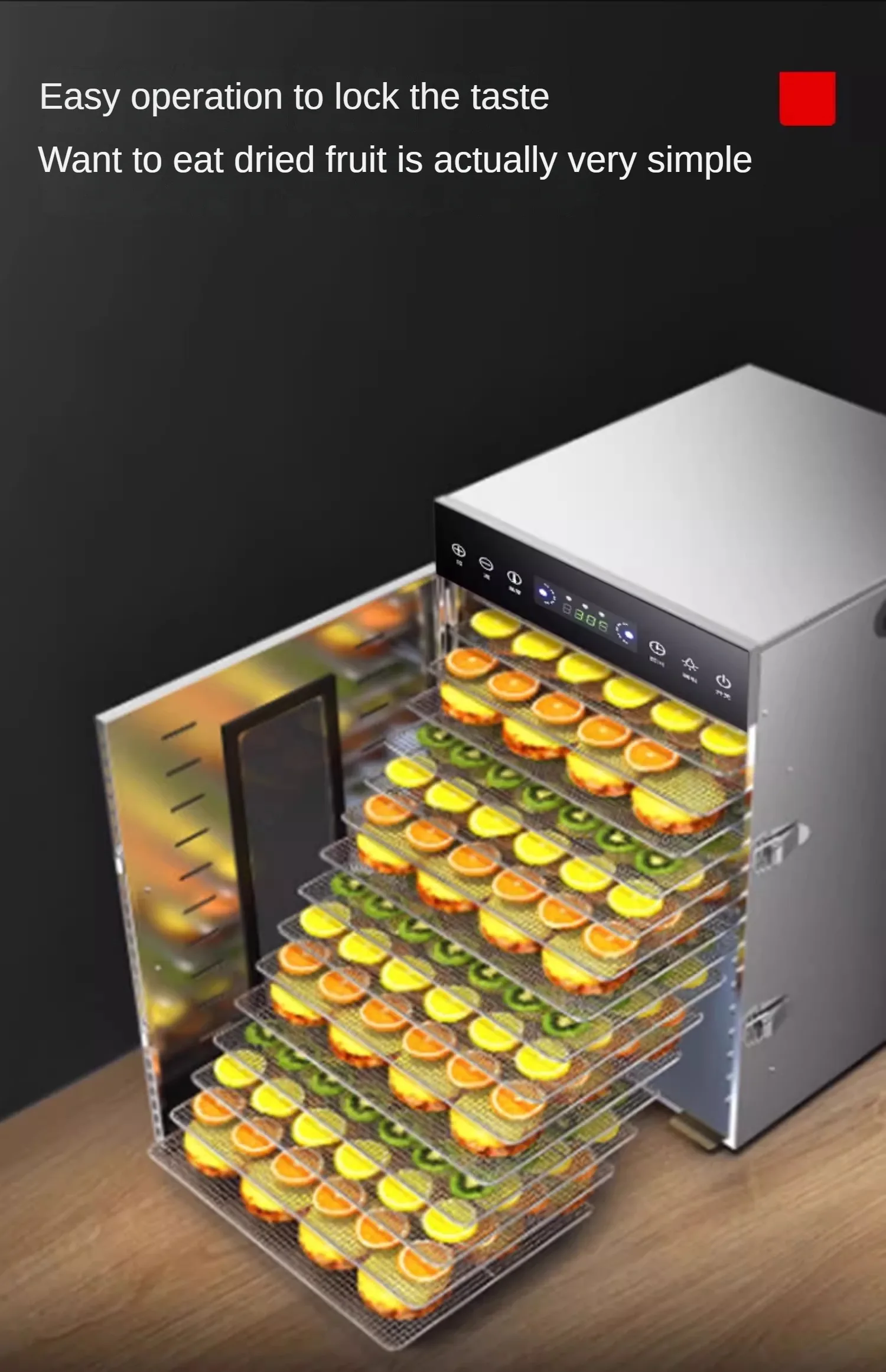 Description Picture 6 of itemFruit Dryer Food Household Commercial Tea Air Dryer Vegetable Fruit Snack Fruit Drying Machine Dehydrator Food Home Appliance