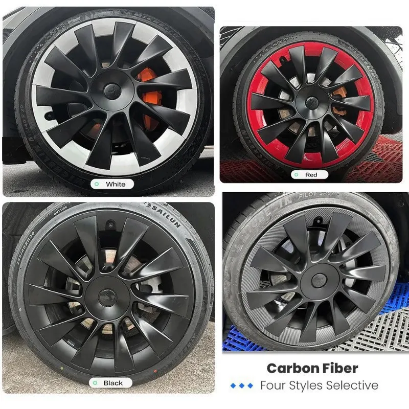 For Tesla Model Y 20/21 Inches Hub Caps Patch Luminous Wheel Cover ABS Wheel Protector wheel hub covers wheel hub caps
