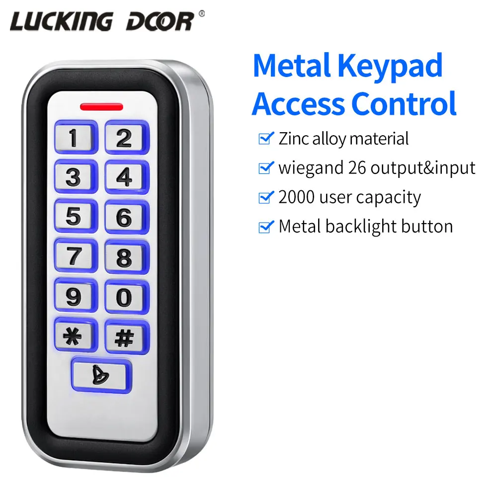 2000 usuario zinco metal exterior impermeavel controle de acesso teclado rfid teclado