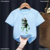 New Boys Tshirt Crazy Frog Anime Cartoon Print Children'S Tshirts Sunmmer Boys Clothes Short-Sleeved Tops, Drop Shipping 4