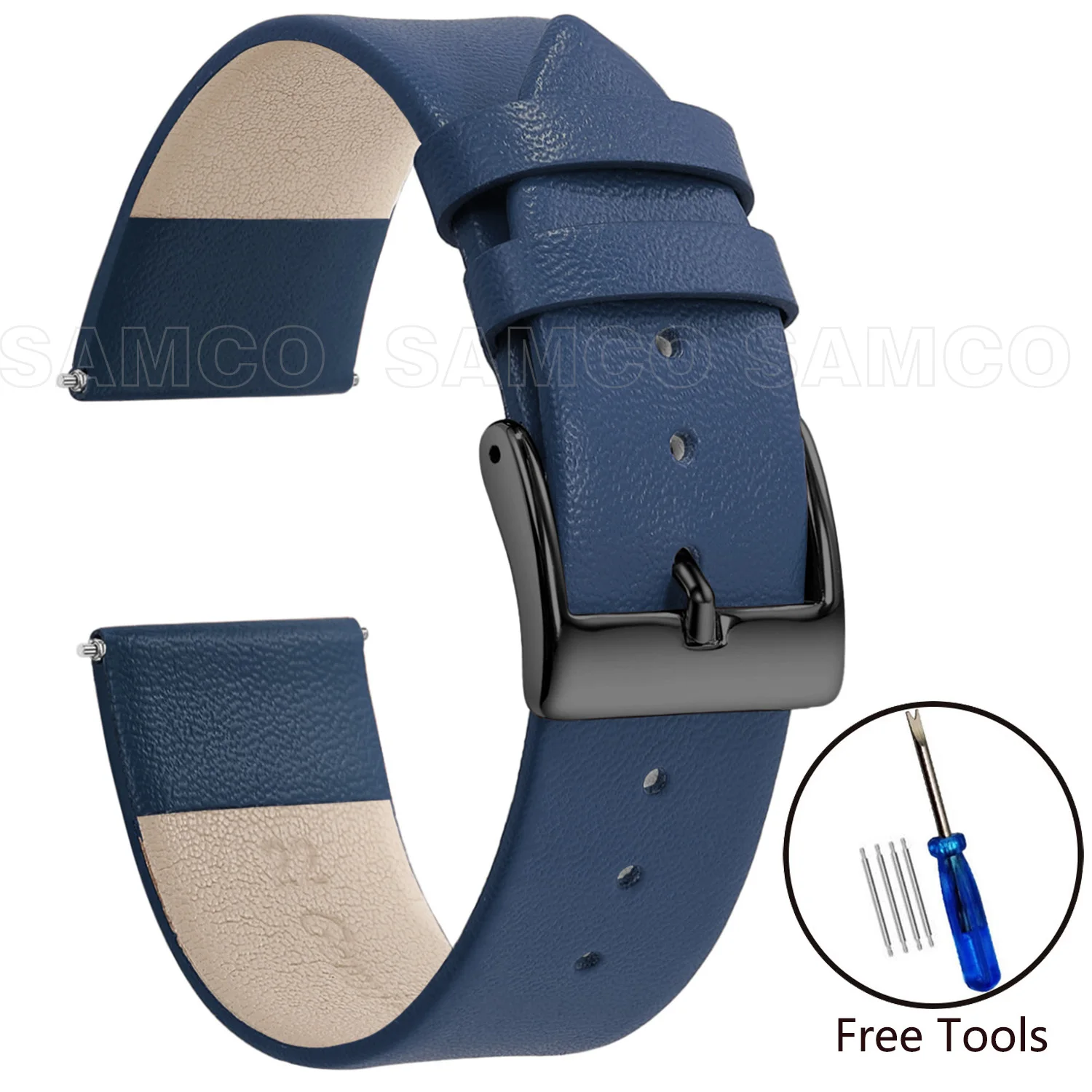 Elegant Minimalist Genuine Leather Watch Strap - Soft and Thin Wristband Bracelet Accessory