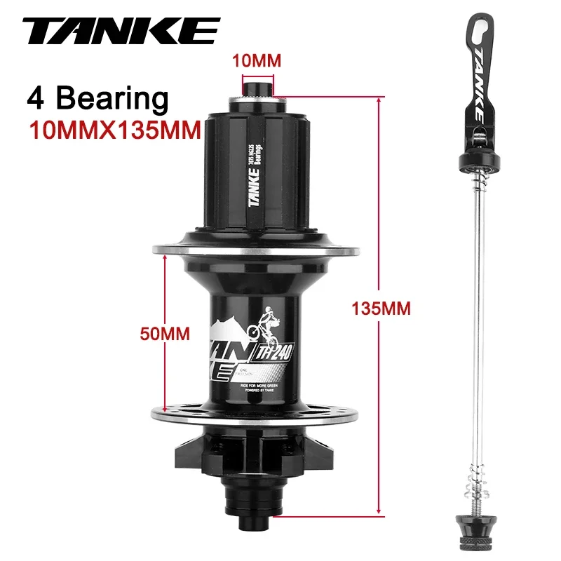 TANKE-MTB Hub,36 Holes 6 claw 108 Clicks NBK,Sealed Bearing