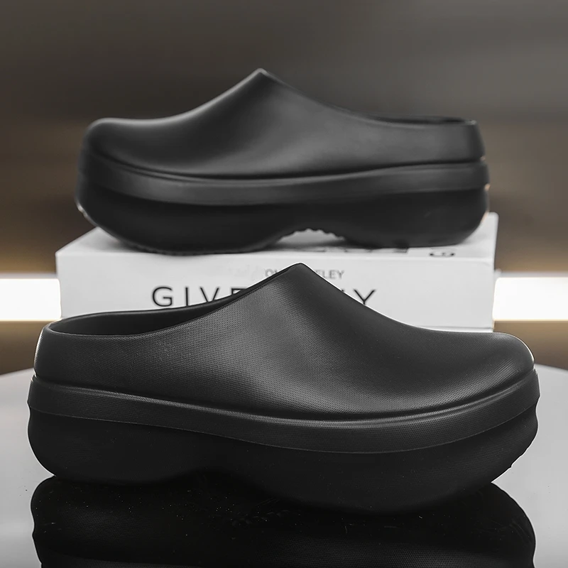 Fashion Men Women Slippers Indoor Garden Clogs Waterproof Chef Shoes Beach Sandal Slippers For Pet Workers Outdoor Fishing Shoes