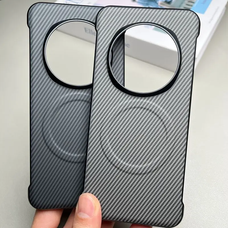 Premium Carbon Fiber Magnetic Wireless Charging Slim Protective Case