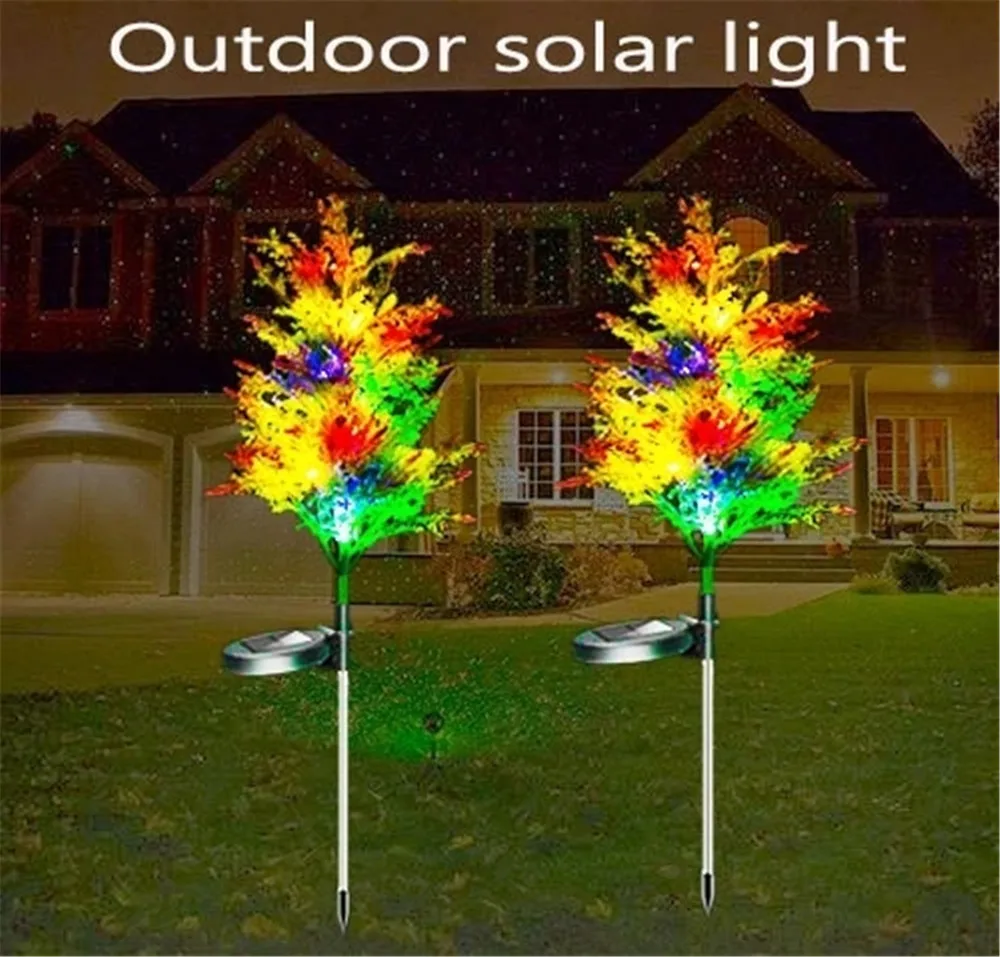 LED Solar Lights Waterproof Grass Cypress Trees Lights Garden Decor Landscape Lawn Lamp Christmas Decoration Outdoor Light 1 - 2 solar garden light outdoor waterproof led light grass villa decoration aisle landscape lamp post garden aisle solar lawn light