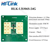 Free Shipping HLK- LD306S 24G speed radar module 70mA vehicle speed monitoring RS485 1km/h serial communication 150m Detection 2