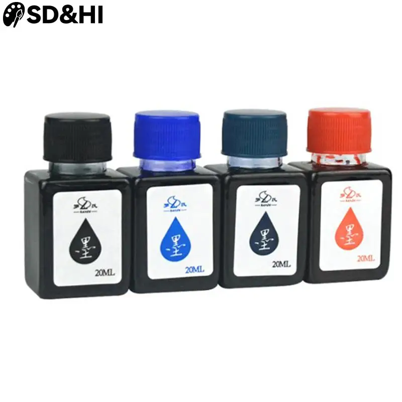 

20ml Fountain Pen Ink For Refilling Inks Permanent Instantly Dry Graffiti Oil For Marker Pens Stationery School Office Supplies