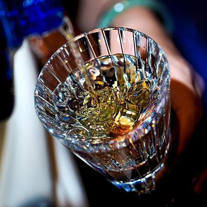 Music Wire Crystal Glasses Whisky Cup Unique Wineglass Gift For Friend Geometric String Cognac Snifter Whiskey Copita Nosing Mug
