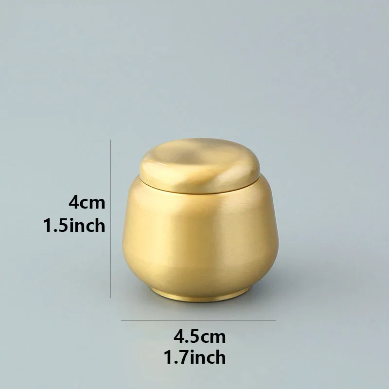 Pure Brass Pet Urn For Ashes Brass Mini Funeral Memorial Urn Sealed Storage For Cats Dogs Small Urna Pet Supplies