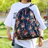 Women's Backpack Drawstring Large Capacity Lightweight Leisure Minimalist Portable Shopping Traveling Female's Backpack 3