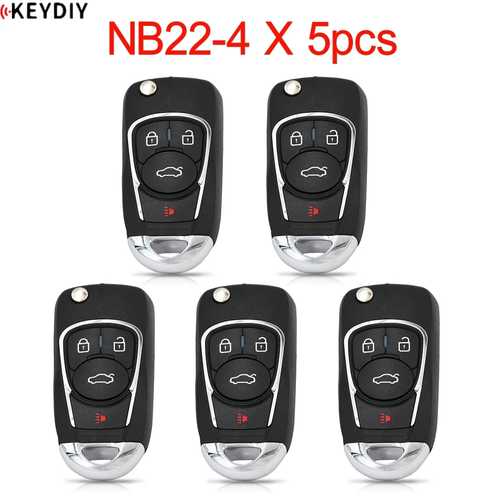 Multi-functional Universal Remote Key for KD900 KD-X2 KD-MAX NB-Series 5PCS