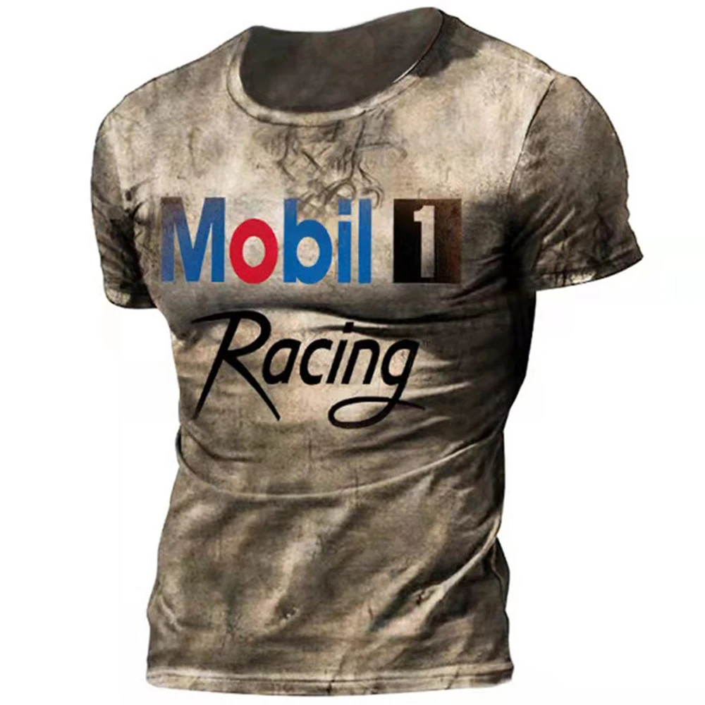 

Summer New Retro 3D Printe Men'S T-Shirt Fashion Simple Casual Style Outdoor Sports Sweat-Wicking Quick Drying Oversized T-Shirt