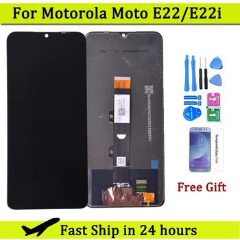 6.5 « pour Motorola Moto E22 E22i écran LCD avec écran tactile numériseur assemblée pour Moto e22 e22i LCD pièces de réparation