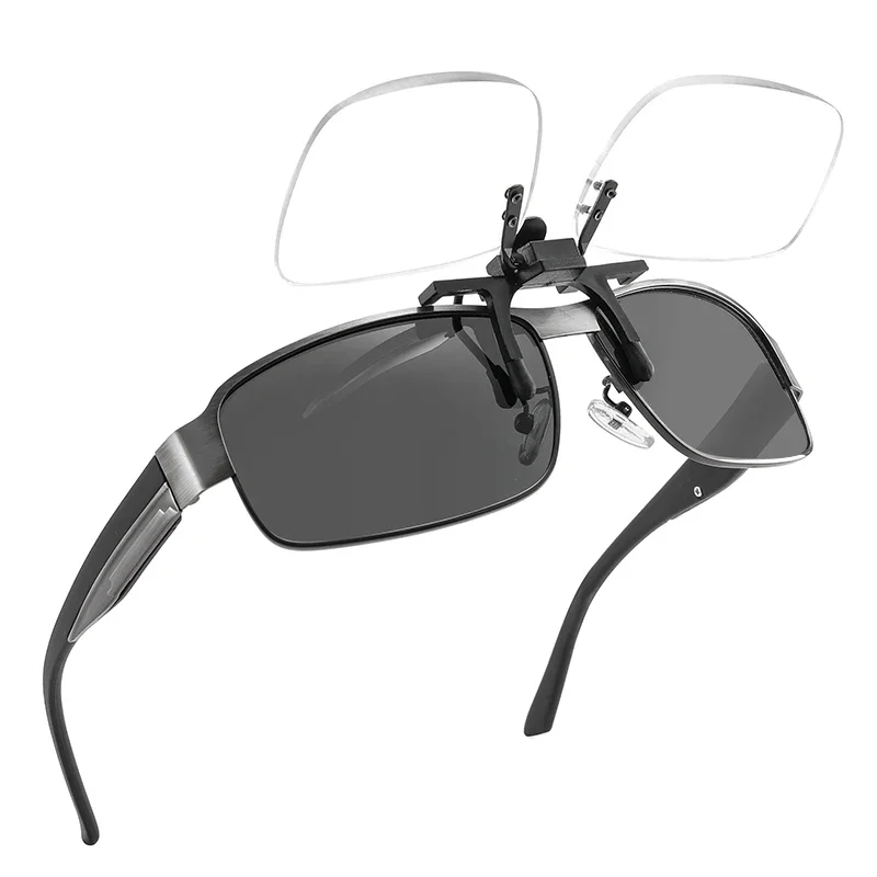 Reading Glasses Unisex Clip on Anti Blue Light Reading Glasses Magnifier Women Men Rimless Portable Presbyopia Glasses Clips Lens