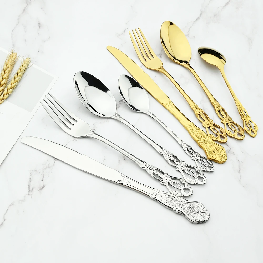 Drmfiy 4/20Pcs ı  ı ξ  ũ Ǭ Flatware  ı Ʈ η ƿ Į Ʈ