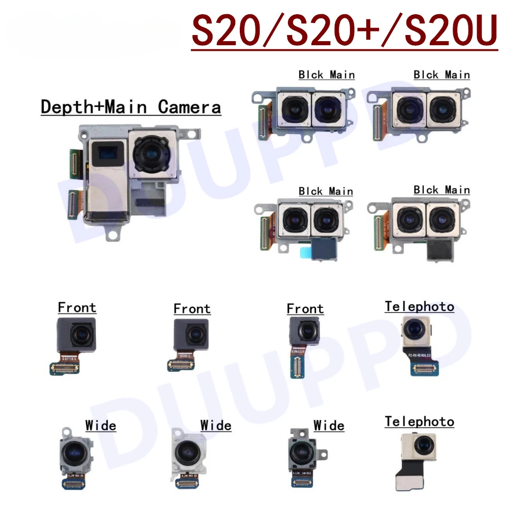 

Back Rear Main+Front Facing + Wide + Telephoto Camera Module Flex Cable For Samsung Galaxy S20 + Plus Ultra G980 G981 G986 G988