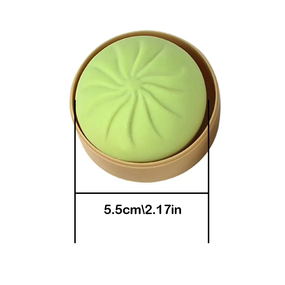 Dumpling Stress Relief Elastic Dough Ball with Mini Steamer Basket