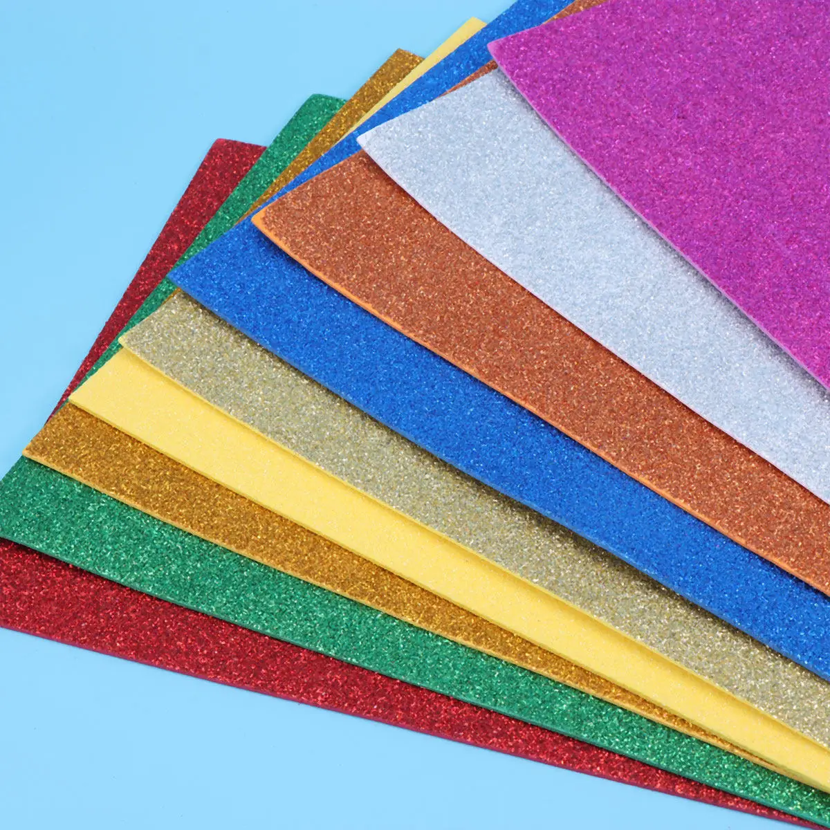 10 장 반짝이 종이 환경 친화적 인 공예 시트 DIY 문구 홈 인테리어 종이 꽃 스케치 크리 에이 티브