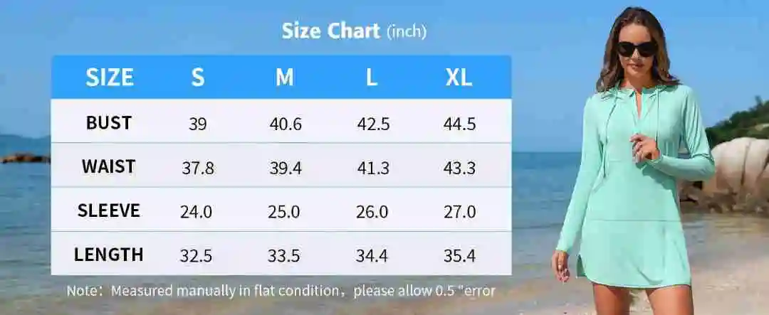Rash Guard Charmleaks Women Rashguard Solid Hoodie Half Zipper with Horsetail Hole & Thumb Hole Loose Fit Side Pockets Swim Shirt Cover Up