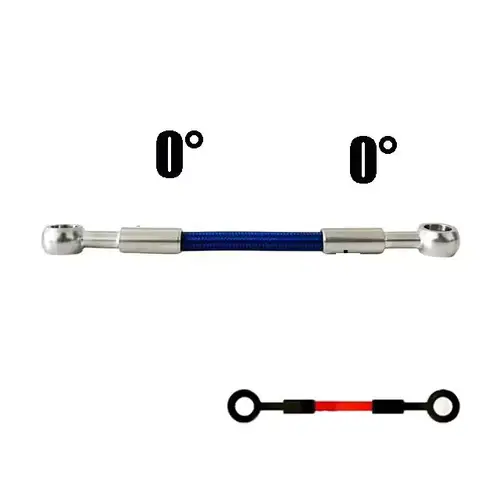 Universal Motorcycle Stainless Steel Braided Brake Hose AN3 Reinforced Front Rear Hydraulic Scooter Brake Clutch Pipe M10 Banjo - Image 16